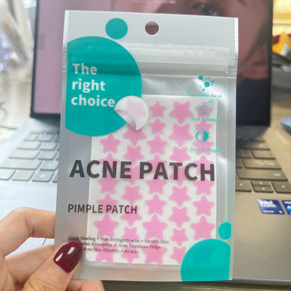 Star Acne Patch Removes Acne, Repairs Acne Marks, Soothes, Is Thin and Breathable, Hydrocolloid Acne Patch That Absorbs Pus