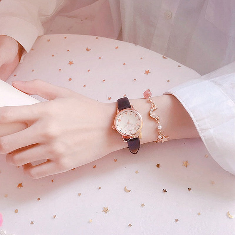 Star and Moon Bracelet Quartz Watch
