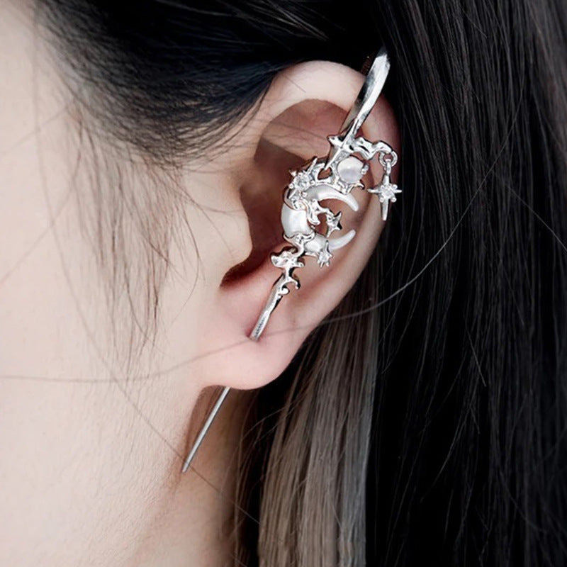 Star and Moon Earrings