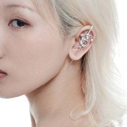 Star and Moon Earrings