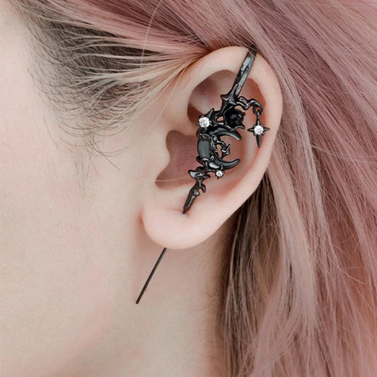 Star and Moon Earrings