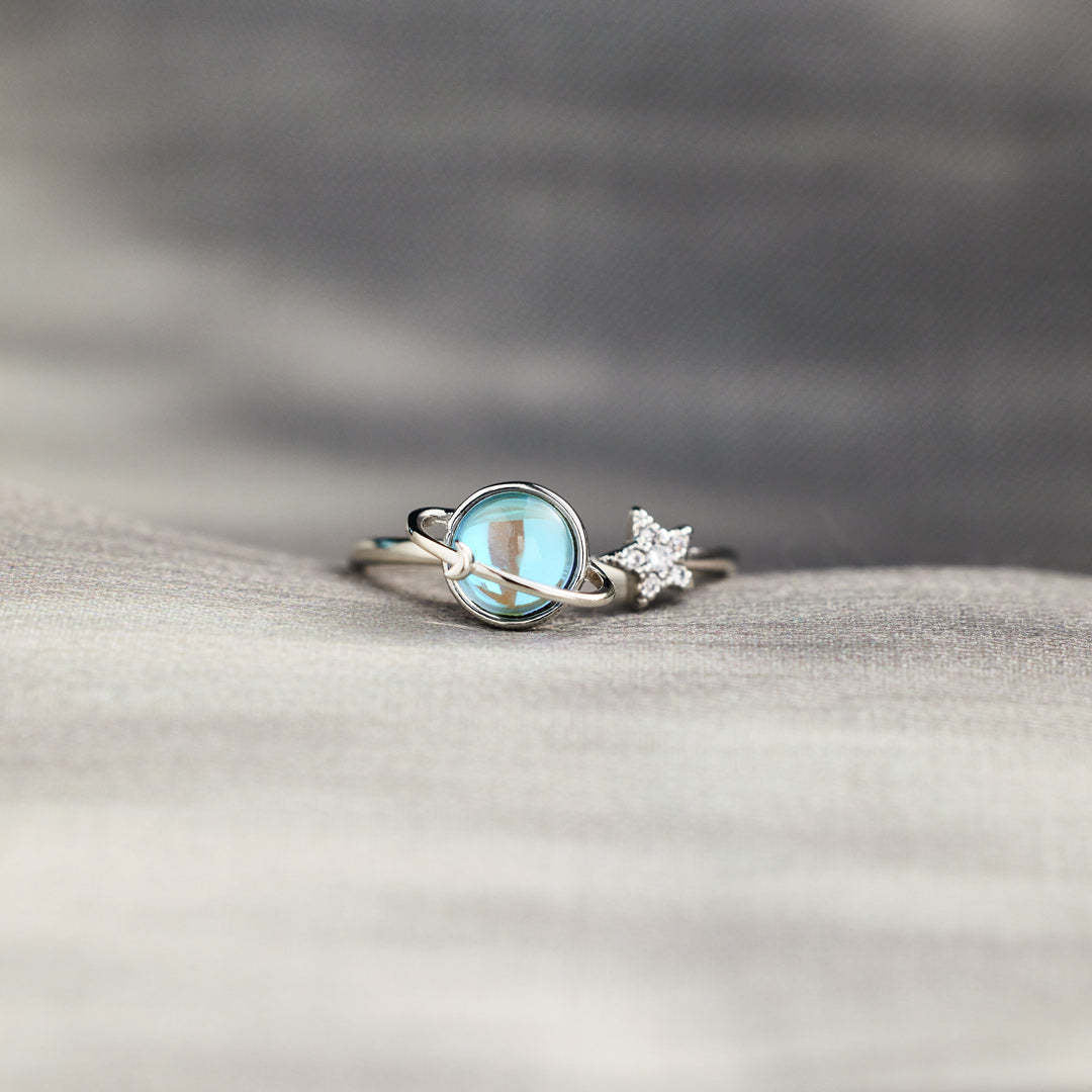 Star Moon Earth Ring