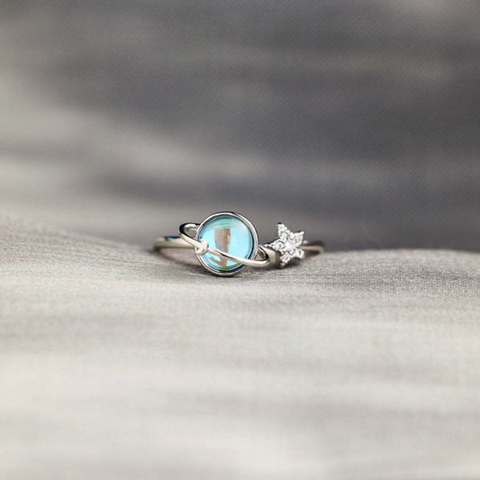 Star Moon Earth Ring