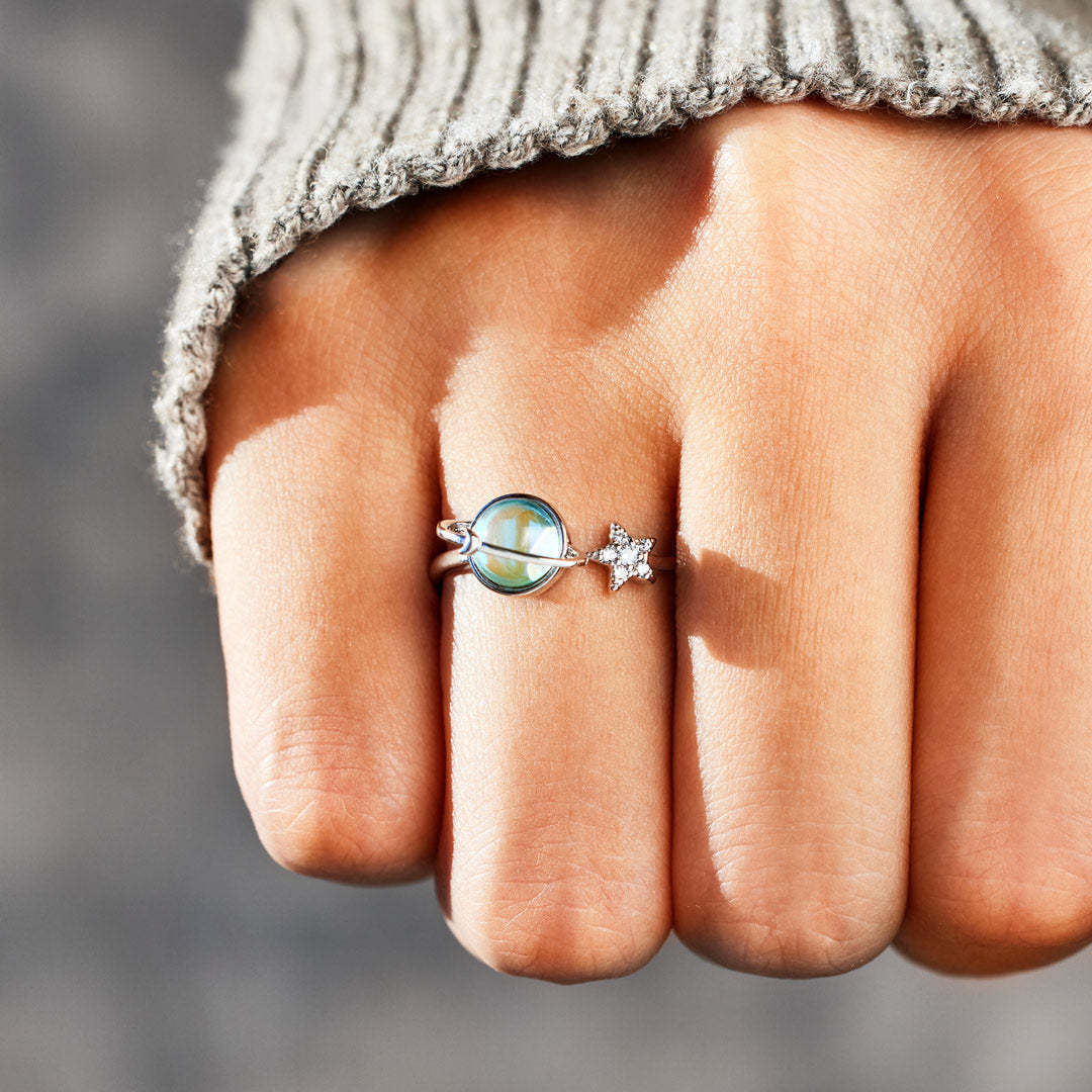 Star Moon Earth Ring
