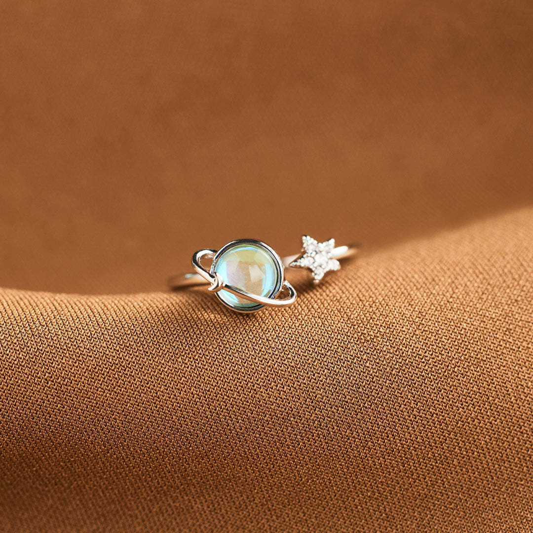 Star Moon Earth Ring
