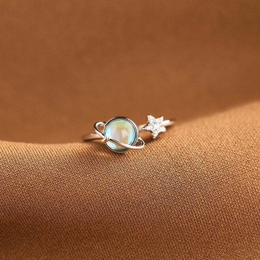 Star Moon Earth Ring