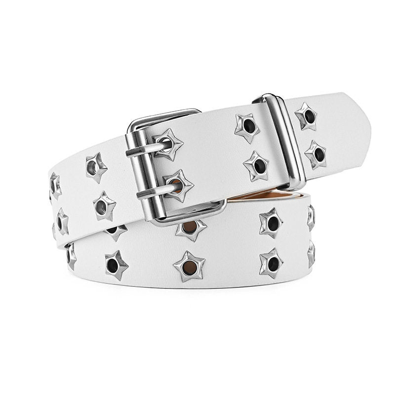 Star Perforated American-Style Wide Belt