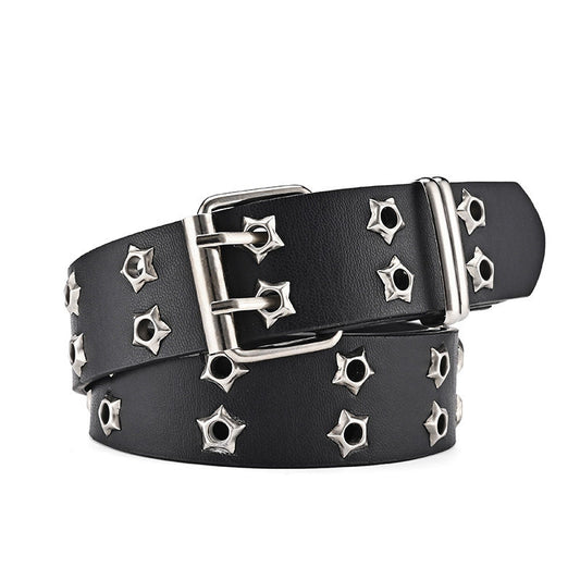Star Perforated American-Style Wide Belt