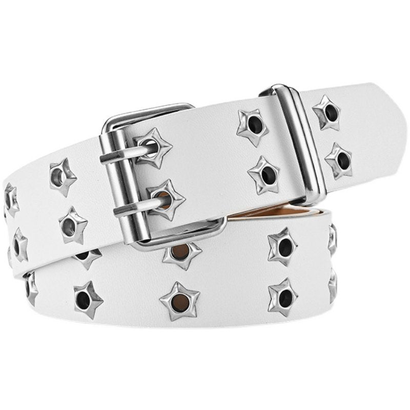 Star Perforated American-Style Wide Belt