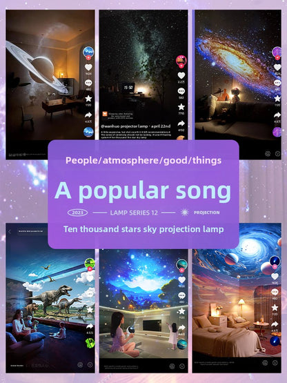 Star Projector Lamp with Bluetooth and Rotation