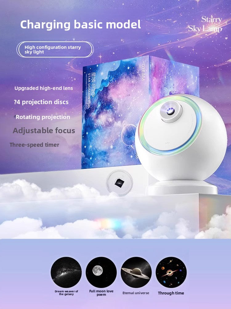 Star Projector Lamp with Bluetooth and Rotation