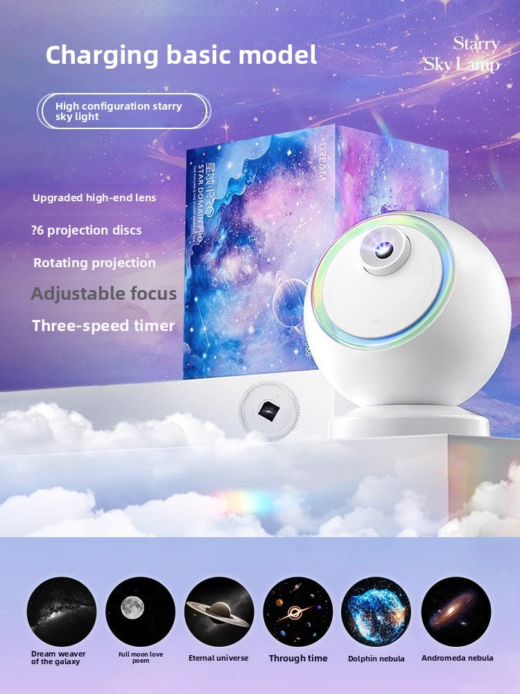 Star Projector Lamp with Bluetooth and Rotation