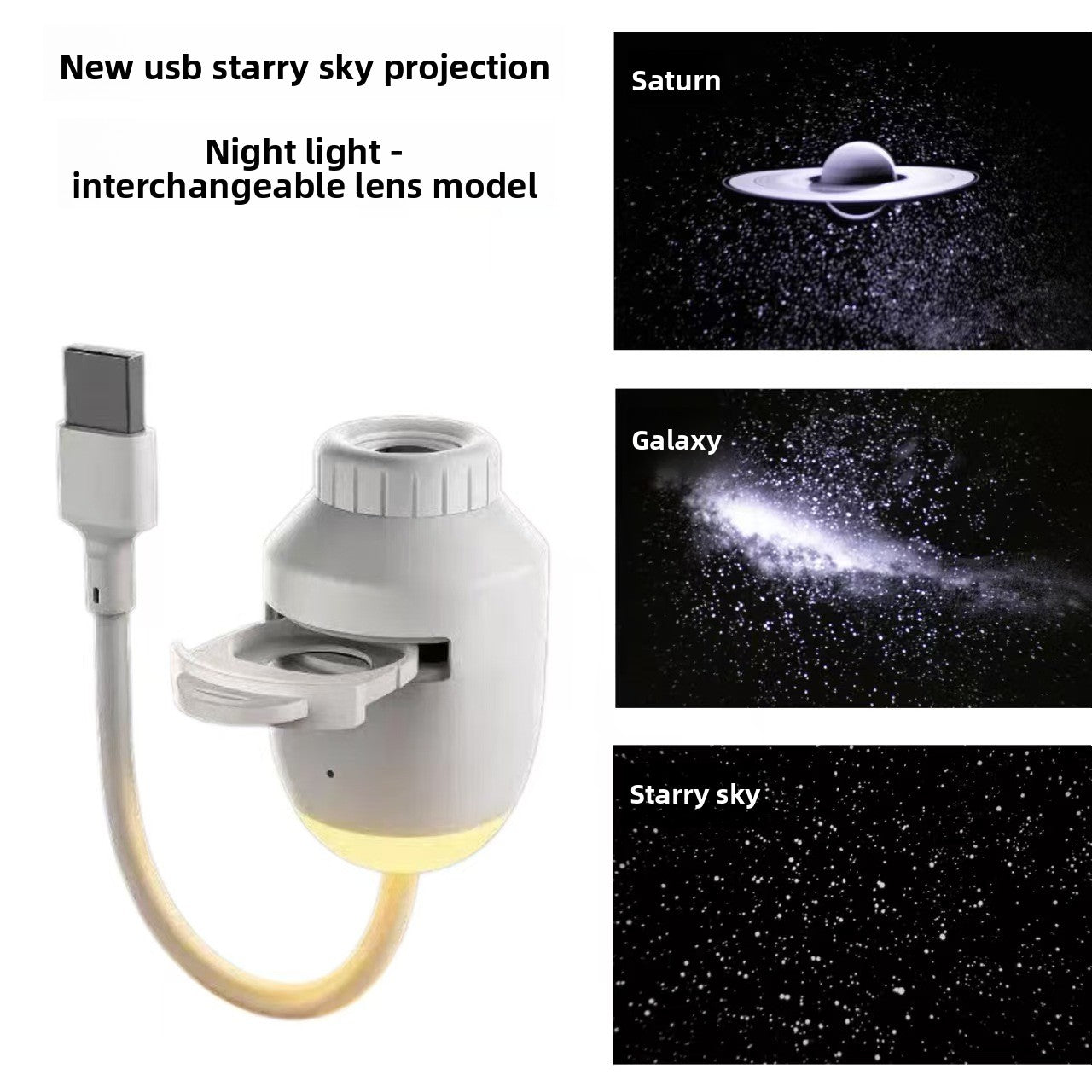 Star Projector Night Light with Galaxy Effect