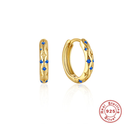 Star-shaped ear ring ear hook
