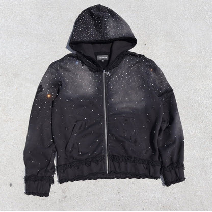 Star-shaped sequined pullover