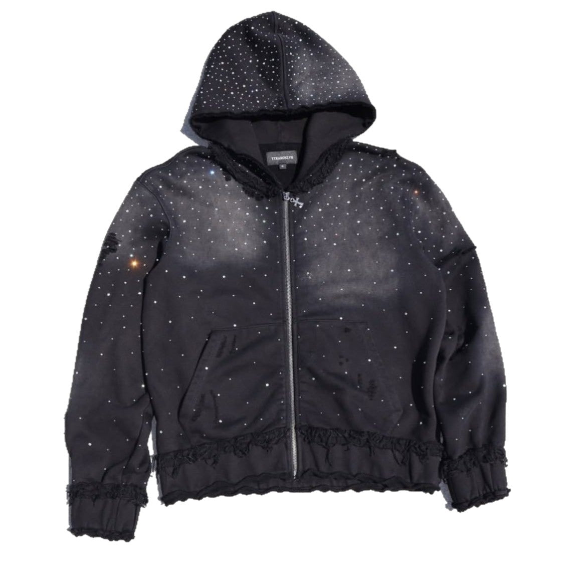 Star-shaped sequined pullover