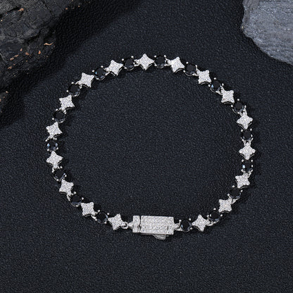 Star Zircon Tennis Necklace