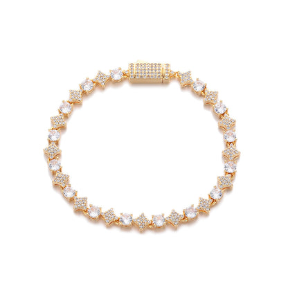 Star Zircon Tennis Necklace