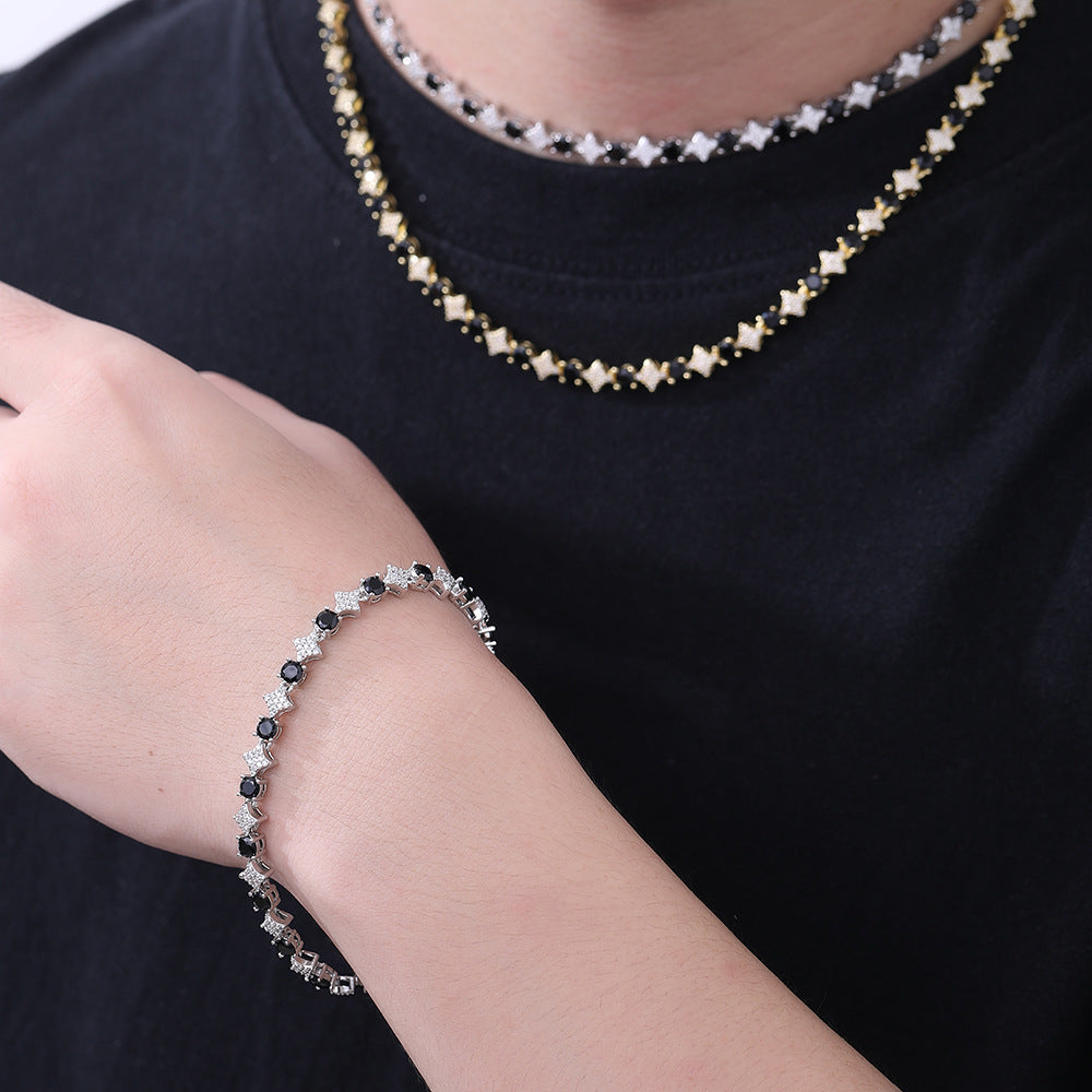 Star Zircon Tennis Necklace