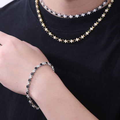 Star Zircon Tennis Necklace