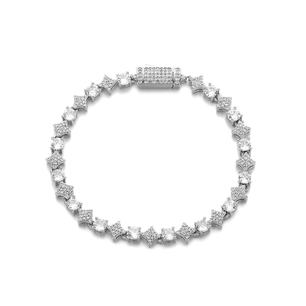 Star Zircon Tennis Necklace