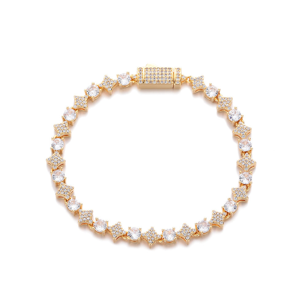 Star Zircon Tennis Necklace