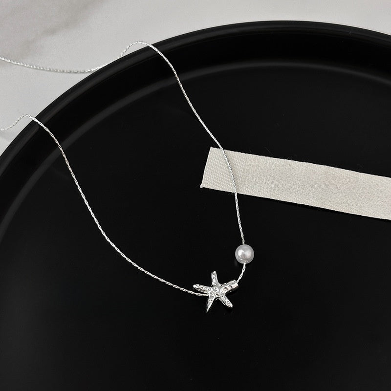 Starfish pearl necklace
