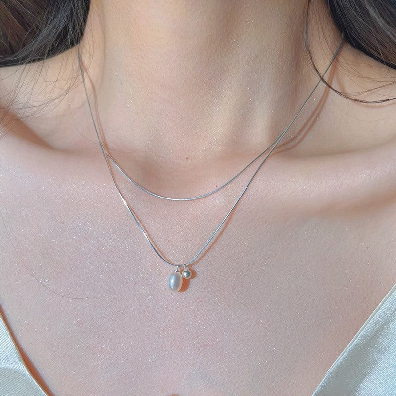 Starfish pearl necklace
