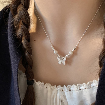 Starfish pearl necklace
