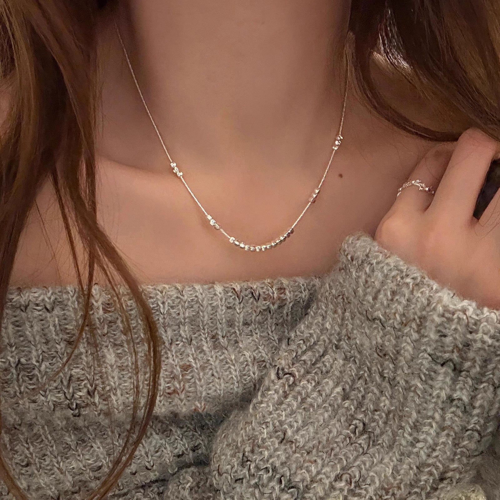Starfish pearl necklace