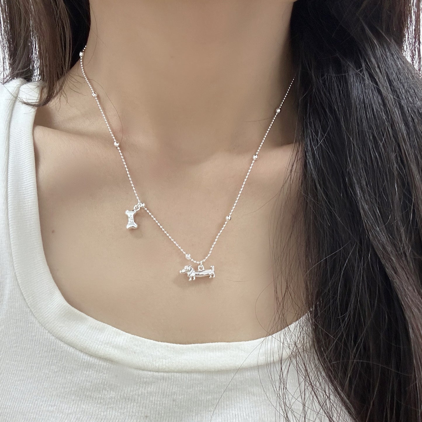 Starfish pearl necklace