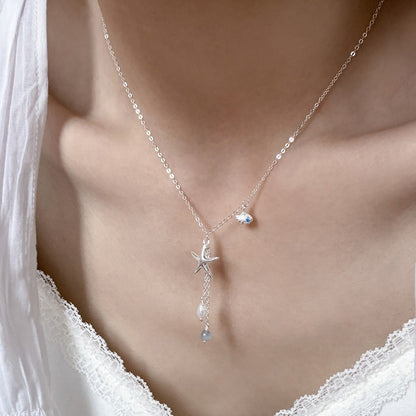 Starfish pearl necklace
