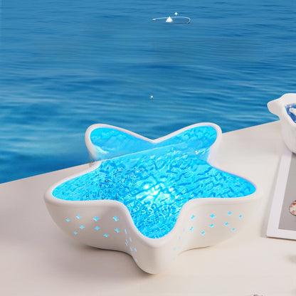 Starfish Projection Night Light Ocean Blue Atmosphere Lamp
