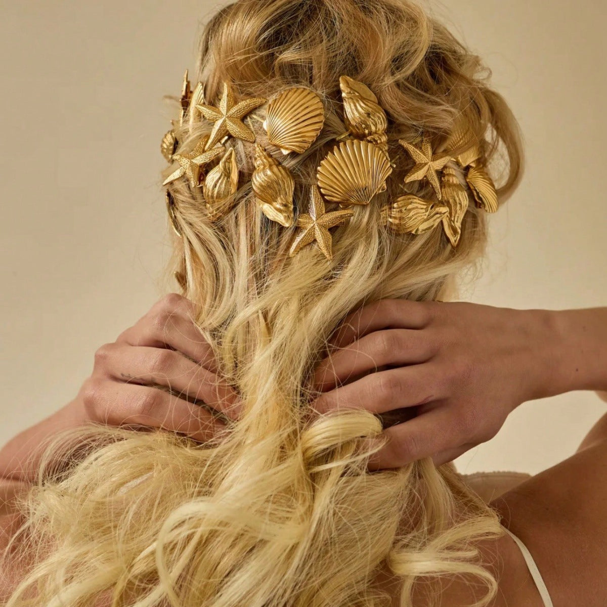 Starfish Shell Hair Clips