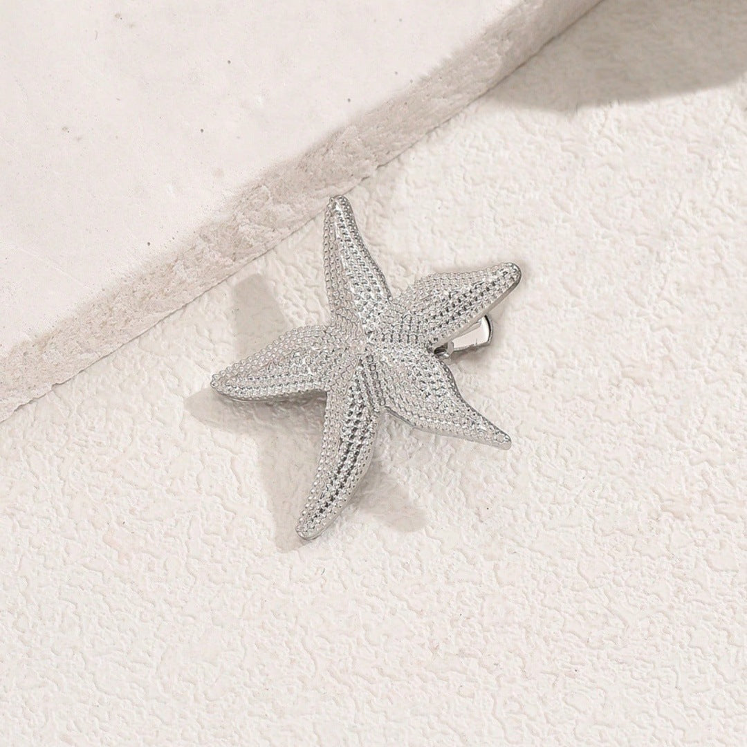 Starfish Shell Hair Clips