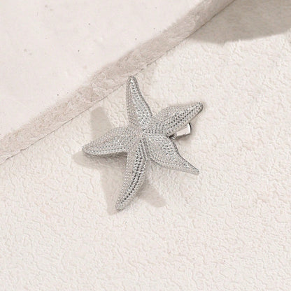 Starfish Shell Hair Clips