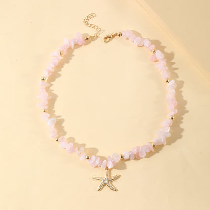 Starfish Shell Pendant Necklace