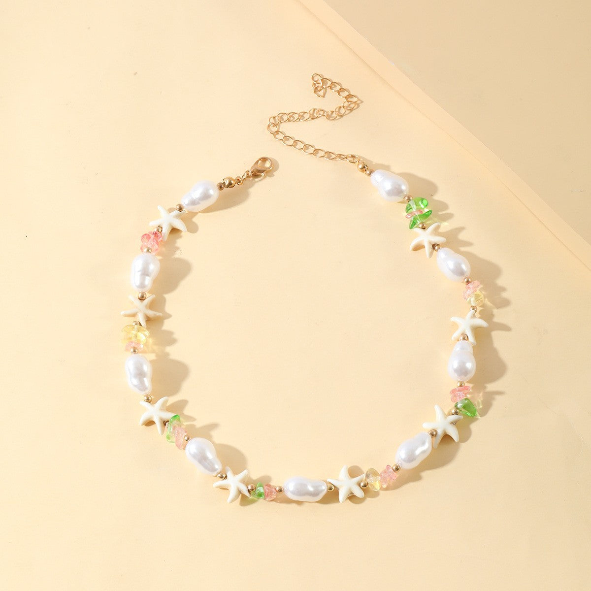 Starfish Shell Pendant Necklace