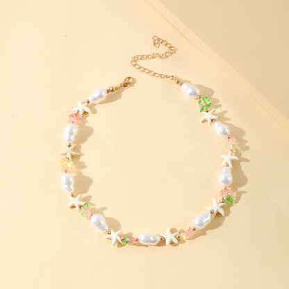 Starfish Shell Pendant Necklace