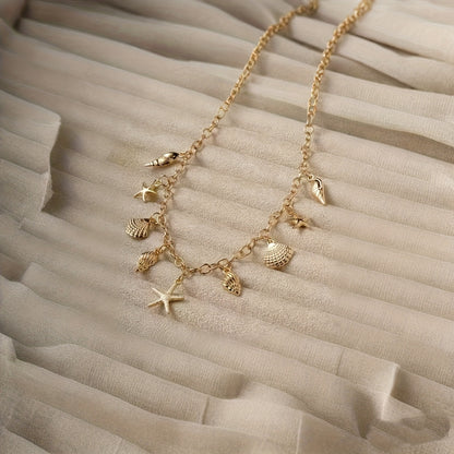 Starfish Shell Pendant Necklace