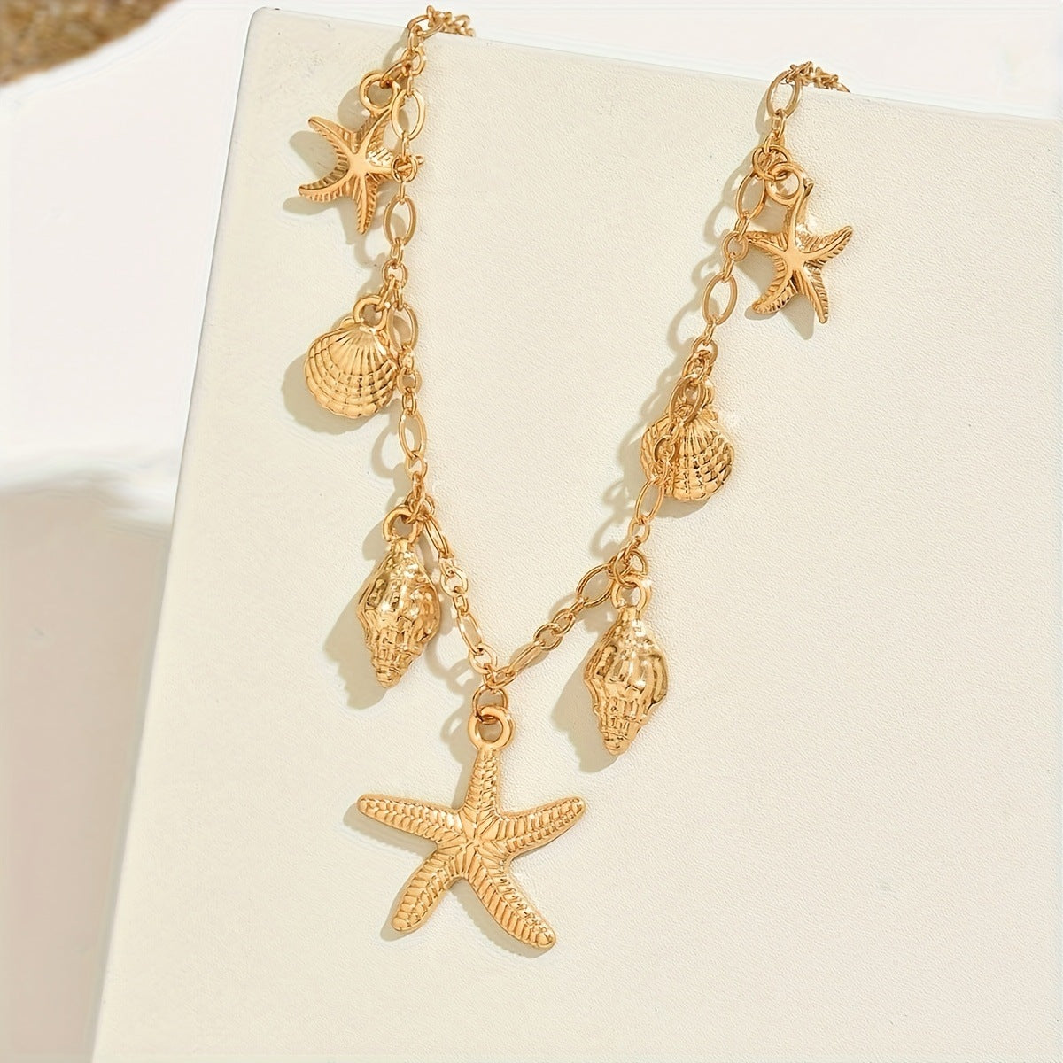 Starfish Shell Pendant Necklace