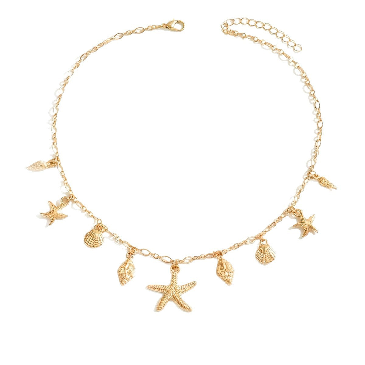 Starfish Shell Pendant Necklace