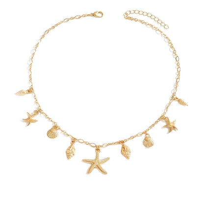 Starfish Shell Pendant Necklace
