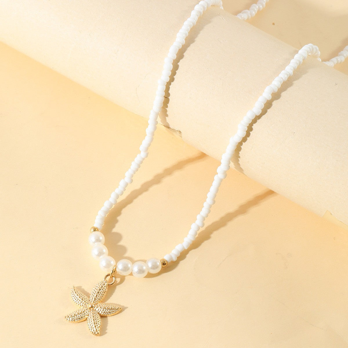Starfish Shell Pendant Necklace