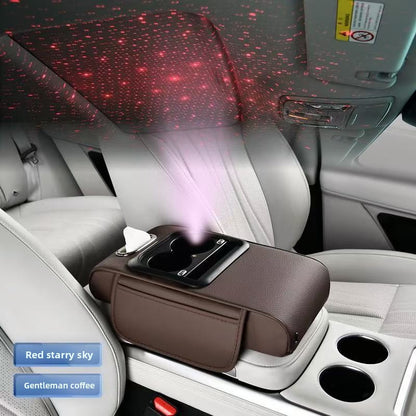 Starry-sky ceiling car armrest box pad