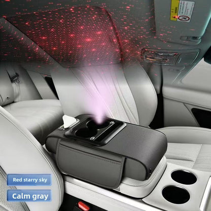 Starry-sky ceiling car armrest box pad