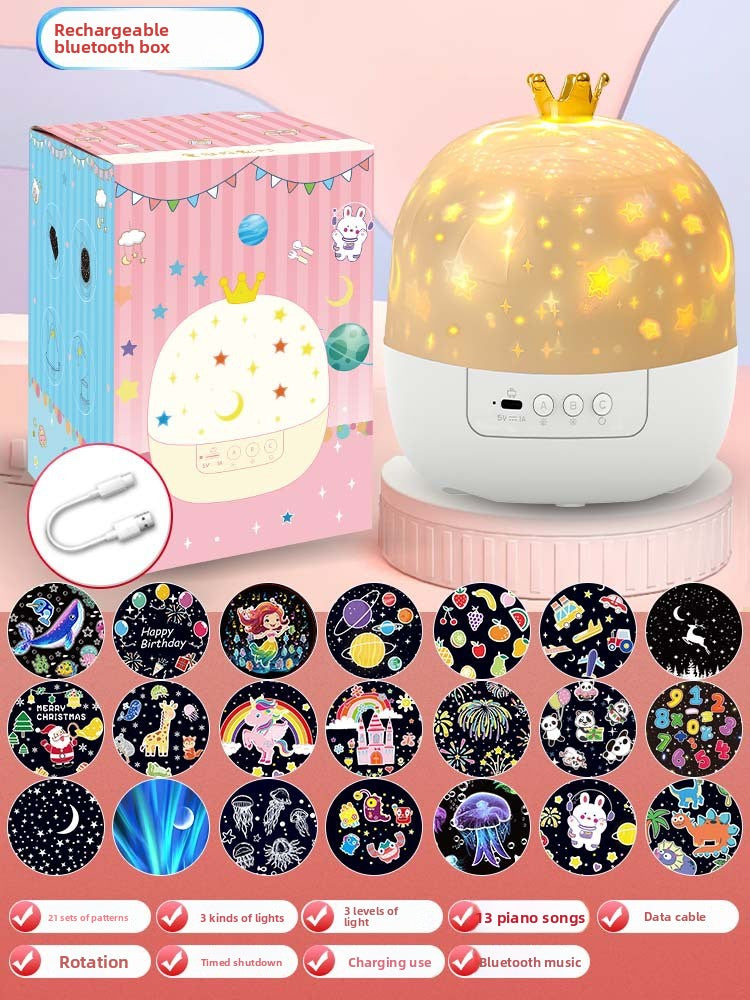 Starry sky projection lamp music box