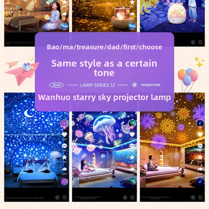 Starry Sky Projector Night Light with Bluetooth Music