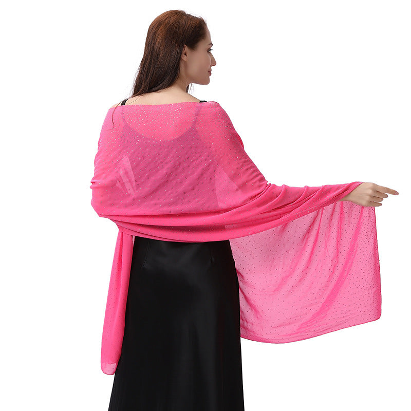 Starry sky rhinestone shawl