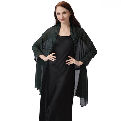 Starry sky rhinestone shawl